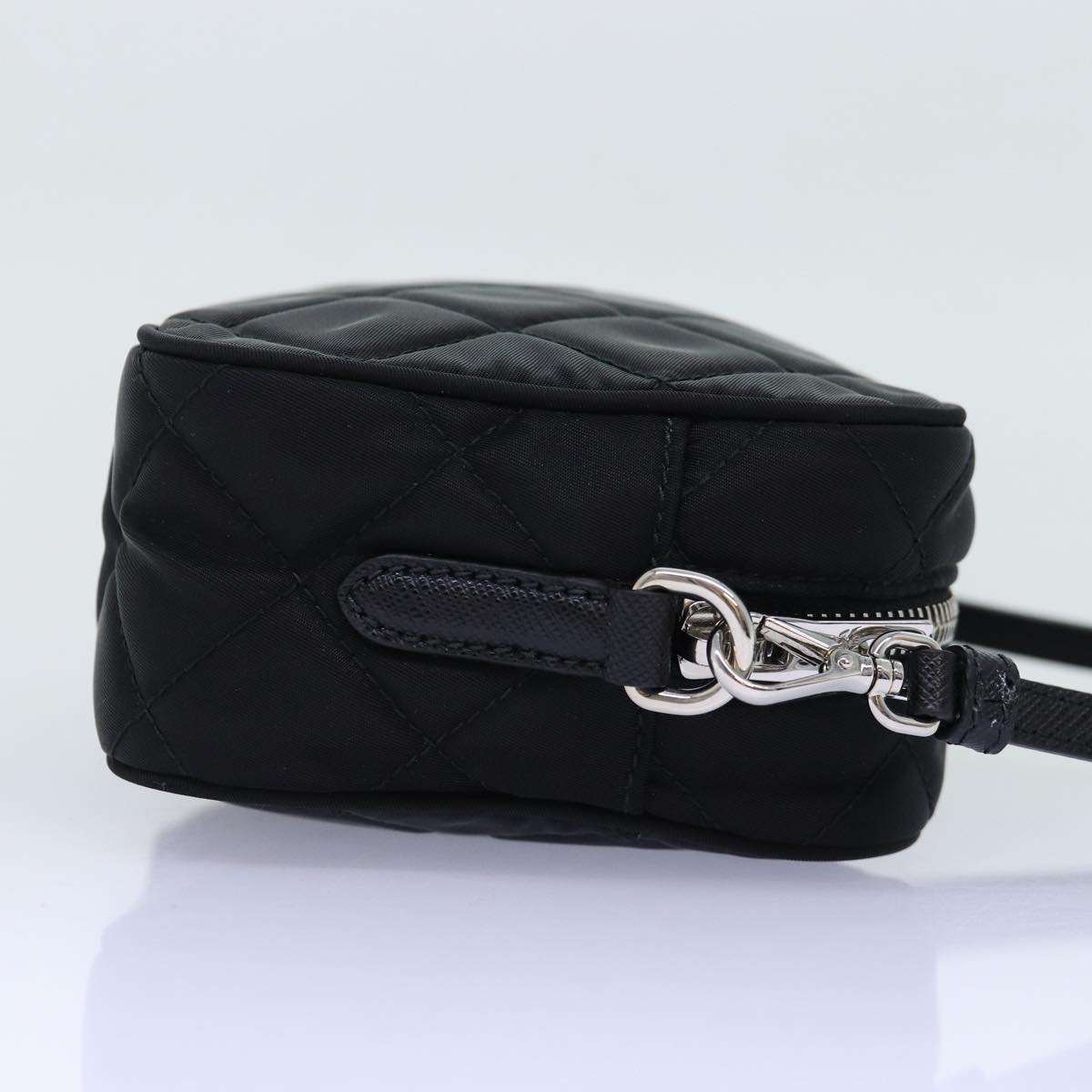 PRADA Shoulder Bag Nylon Black 1BH028 Auth 74728A