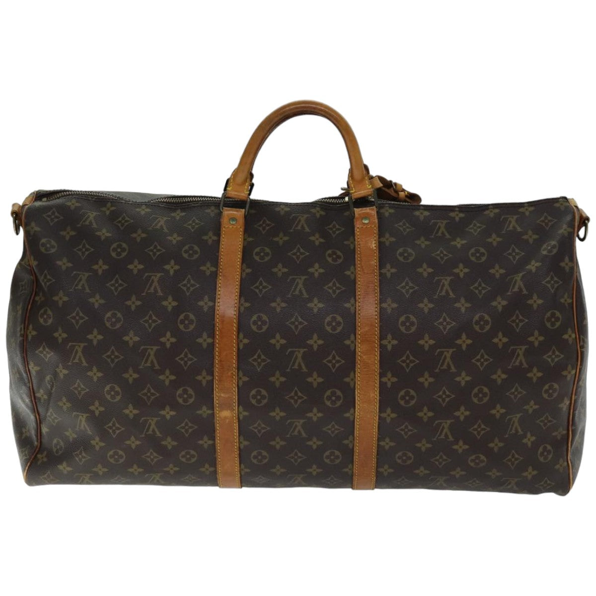 LOUIS VUITTON Monogram Keepall Bandouliere 60 Boston Bag M41412 LV Auth 74731