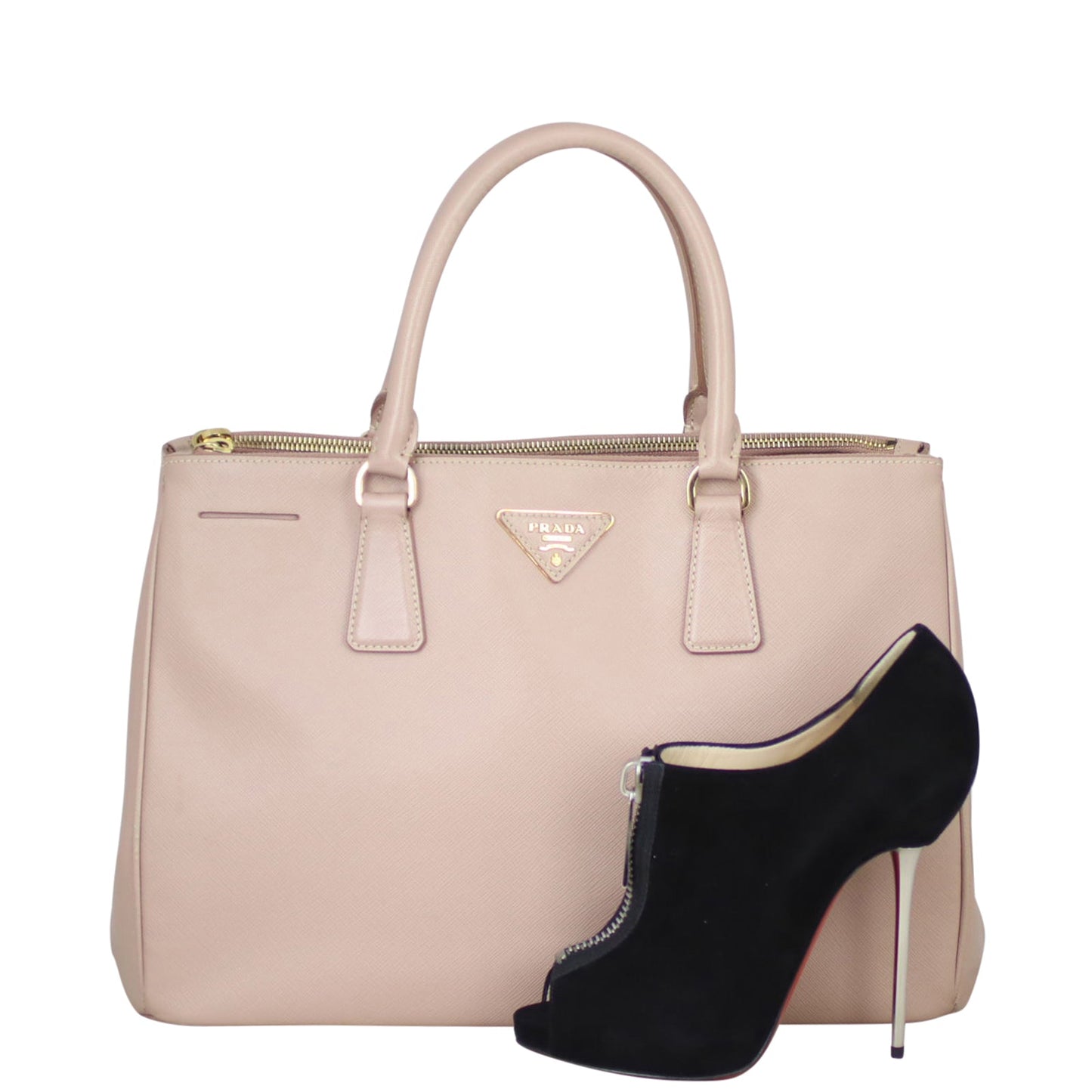 Prada Saffiano Lux Galleria Double Zip Tote Medium