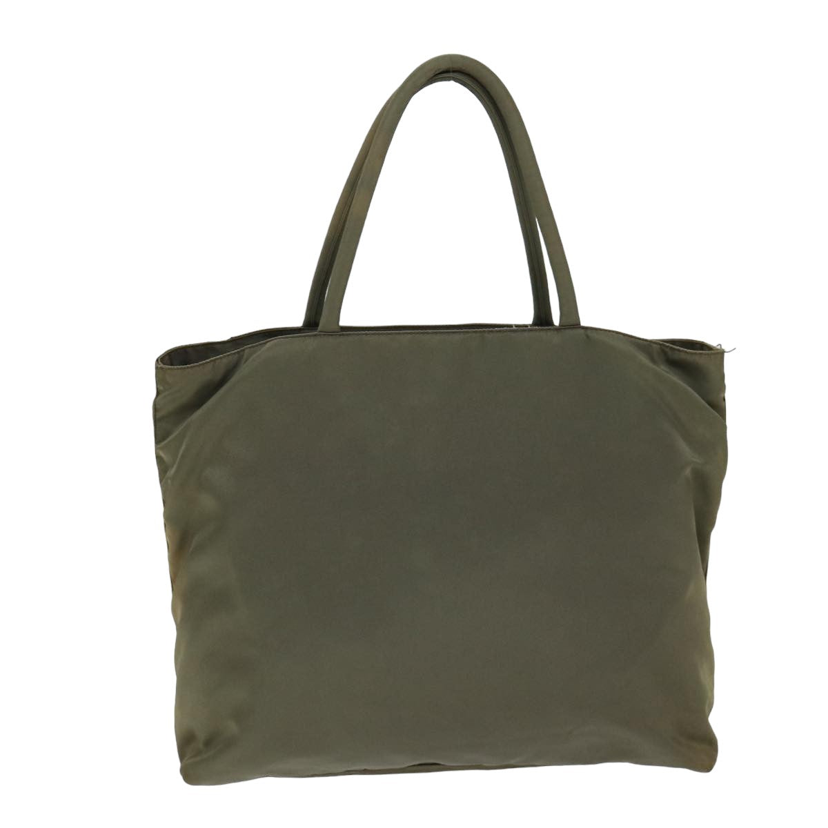 PRADA Hand Bag Nylon Khaki Auth 74857