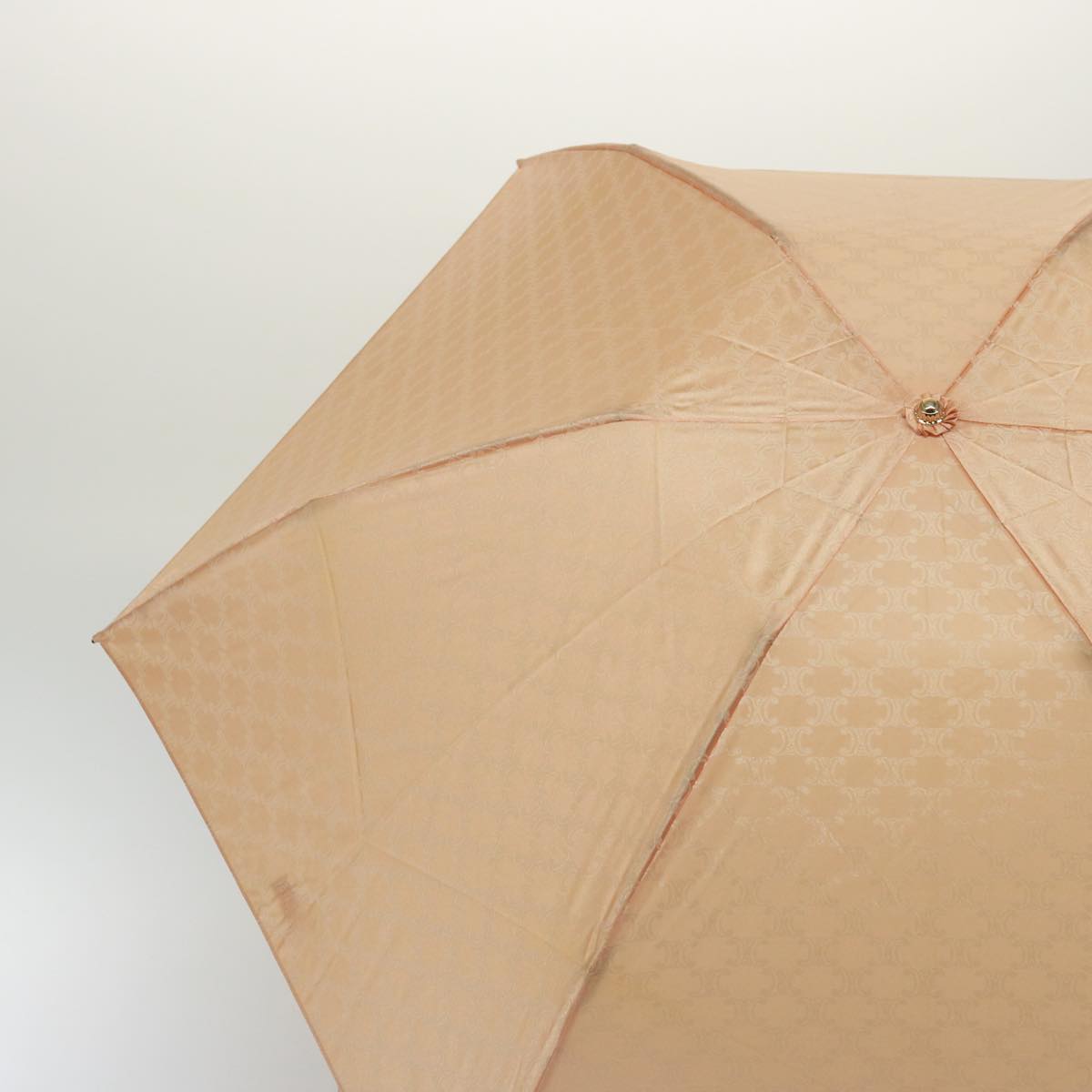Luxury CELINE Macadam Canvas Folding Umbrella Nylon Pink  74883