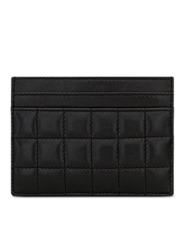 Luxury Saint Laurent Trending 2025 Cassandre Quilting Leather Card Wallet Black