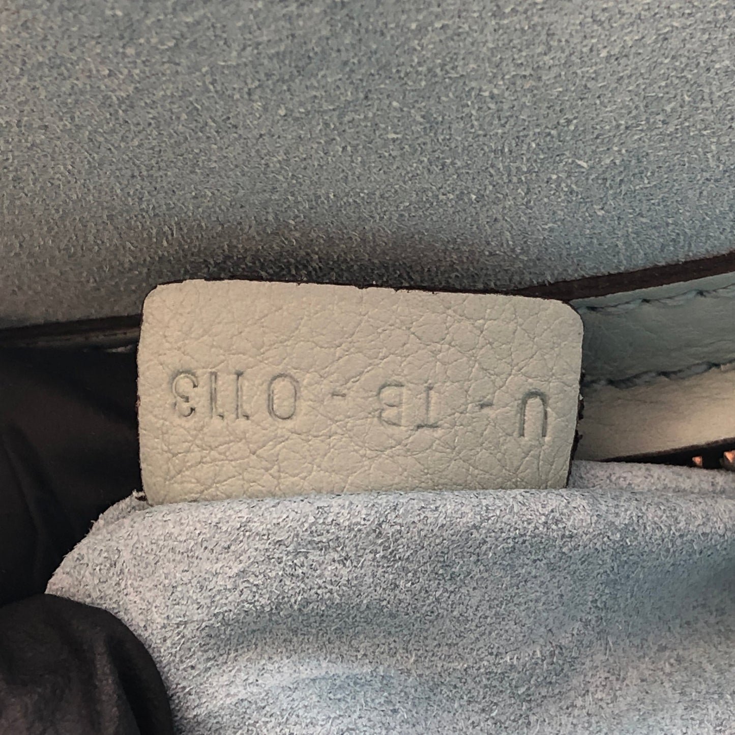 Celine Tiffany Blue Smooth Leather Luggage Handbag