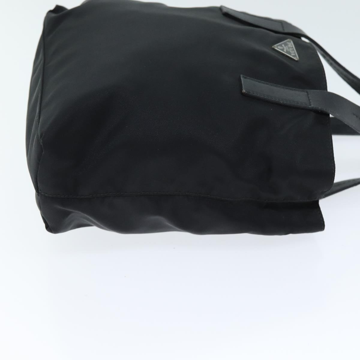 PRADA Hand Bag Nylon Black Auth 75050