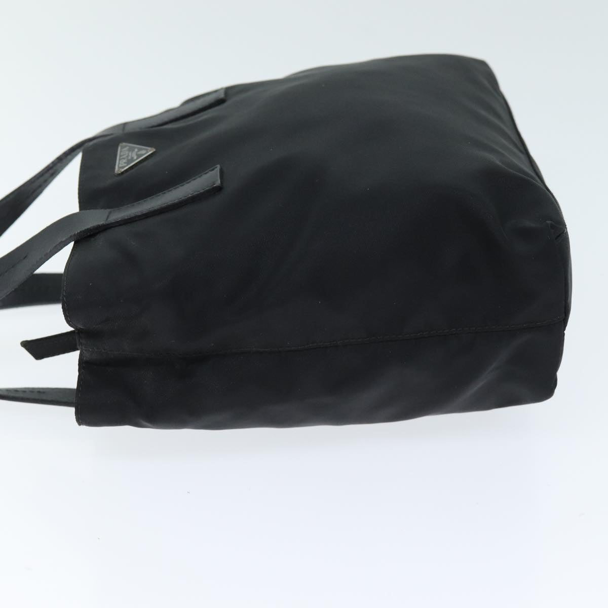 PRADA Hand Bag Nylon Black Auth 75050