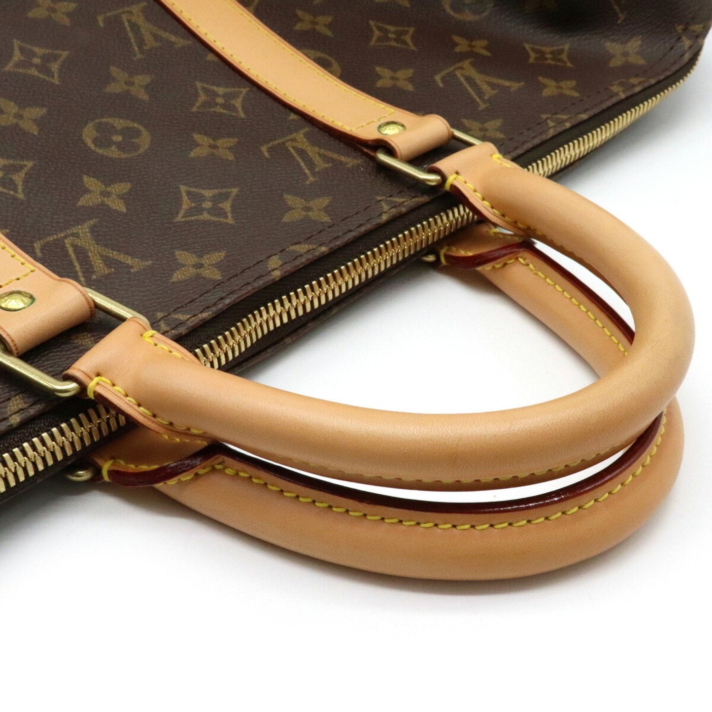Louis Vuitton Brown Canvas Keepall 50 travel bag
