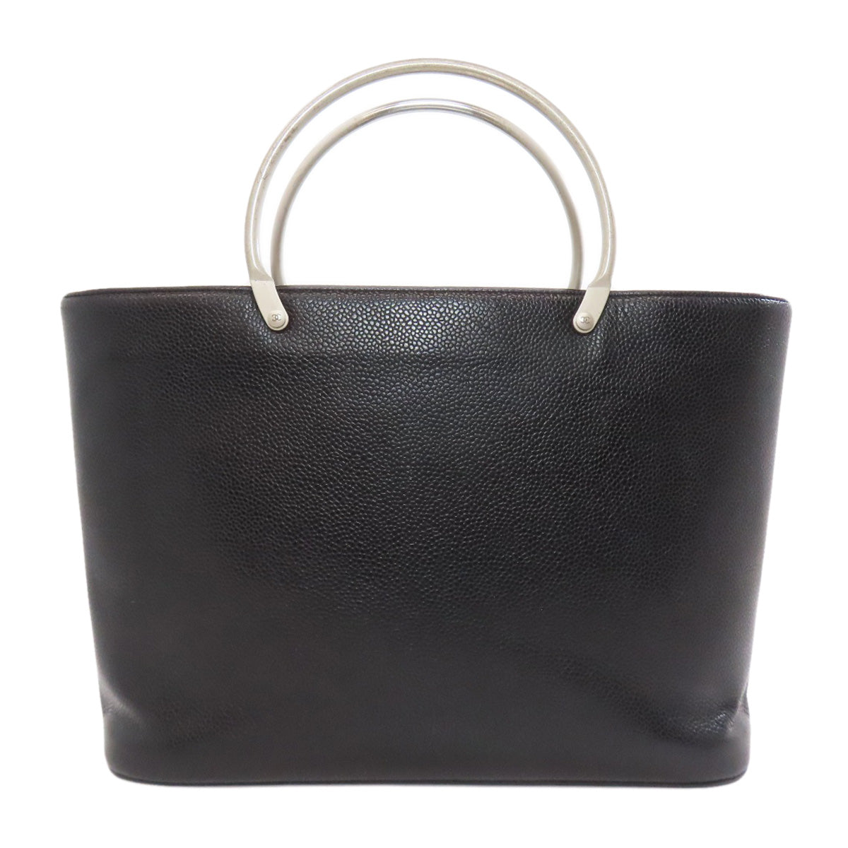 CHANEL Handbag Grained Calfskin Skin black COCO Mark