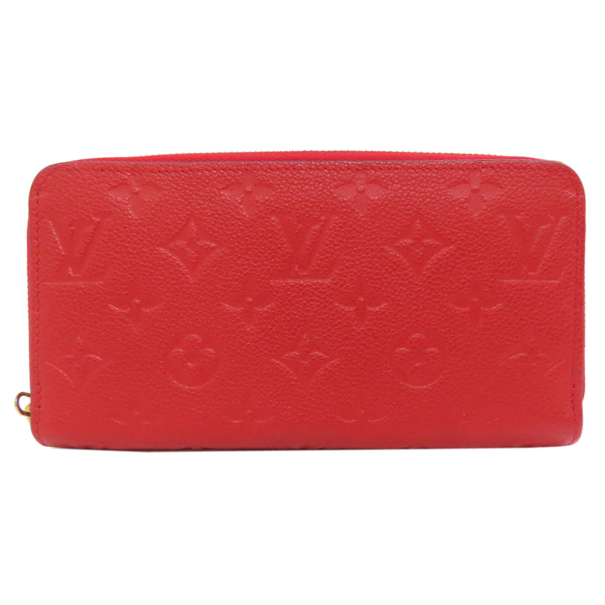 LOUIS VUITTON Long Wallet Purse M63691 Ann Platt Red Zippy wallet