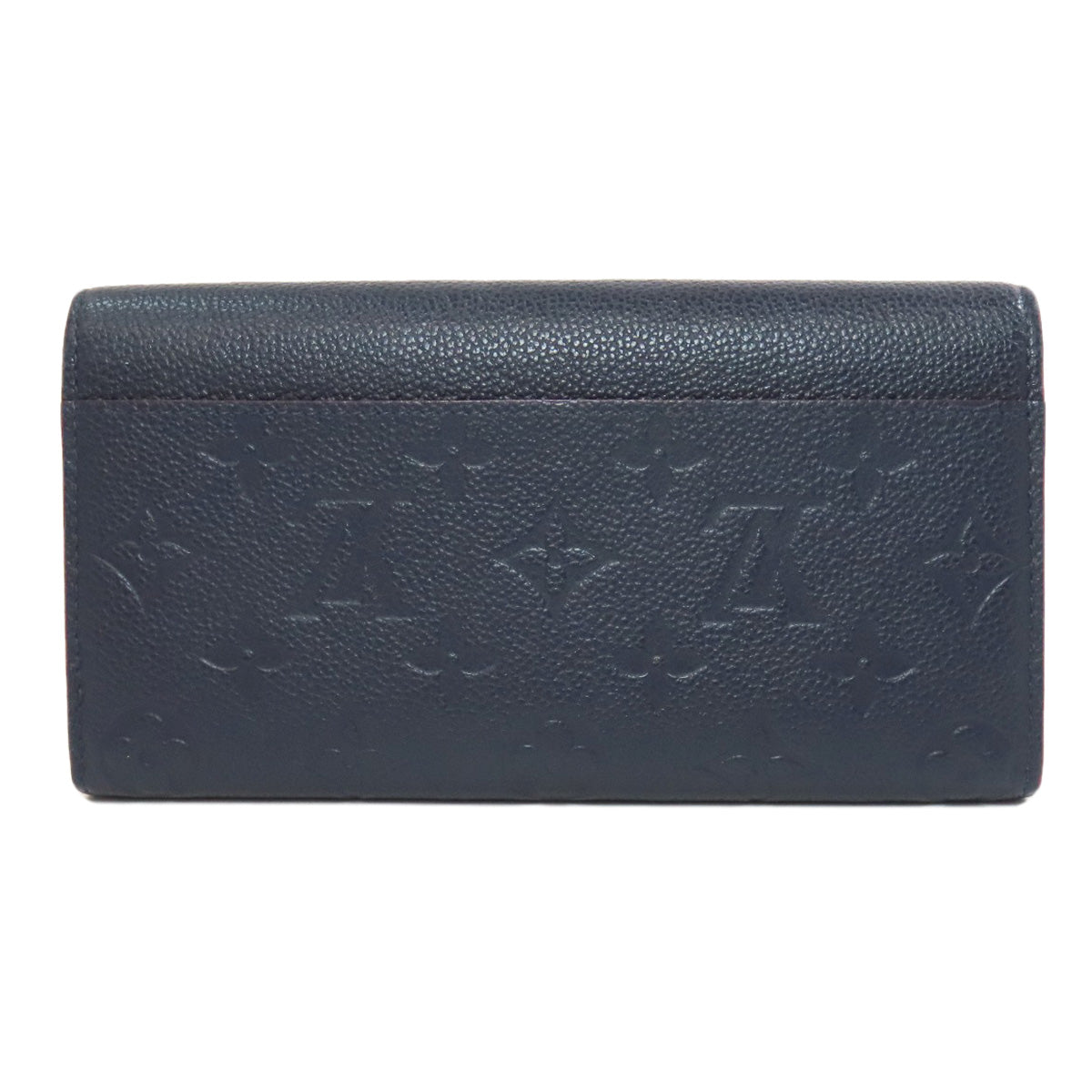 LOUIS VUITTON Long Wallet Purse M62125 Ann Platt Navy Portefeuille Sara