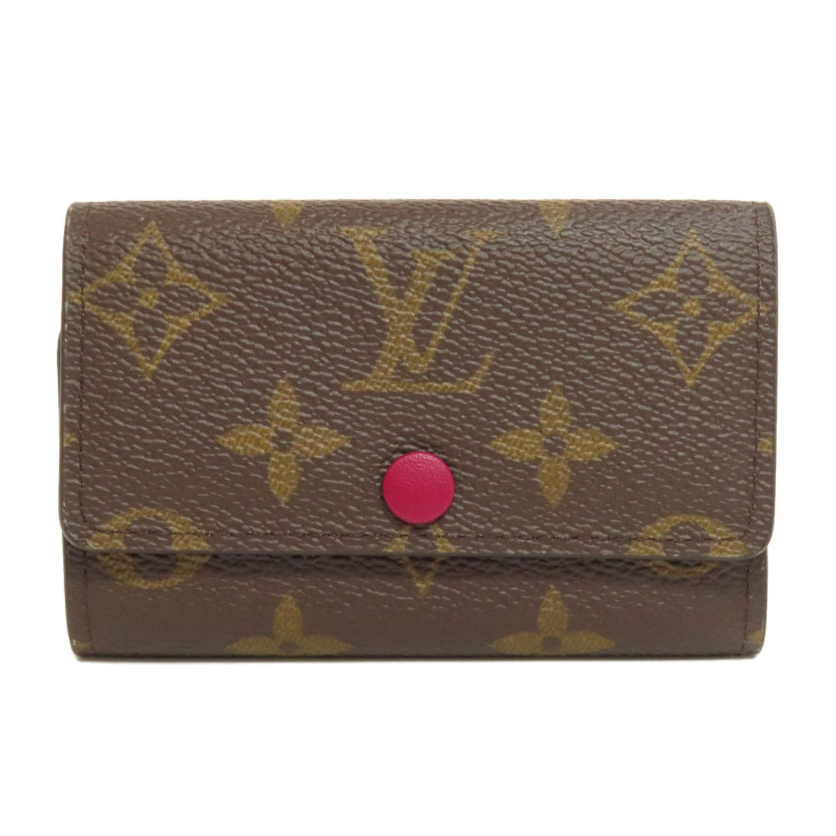 LOUIS VUITTON Key case Key holder  M60701 Monogram canvas Brown Multicles6 Women