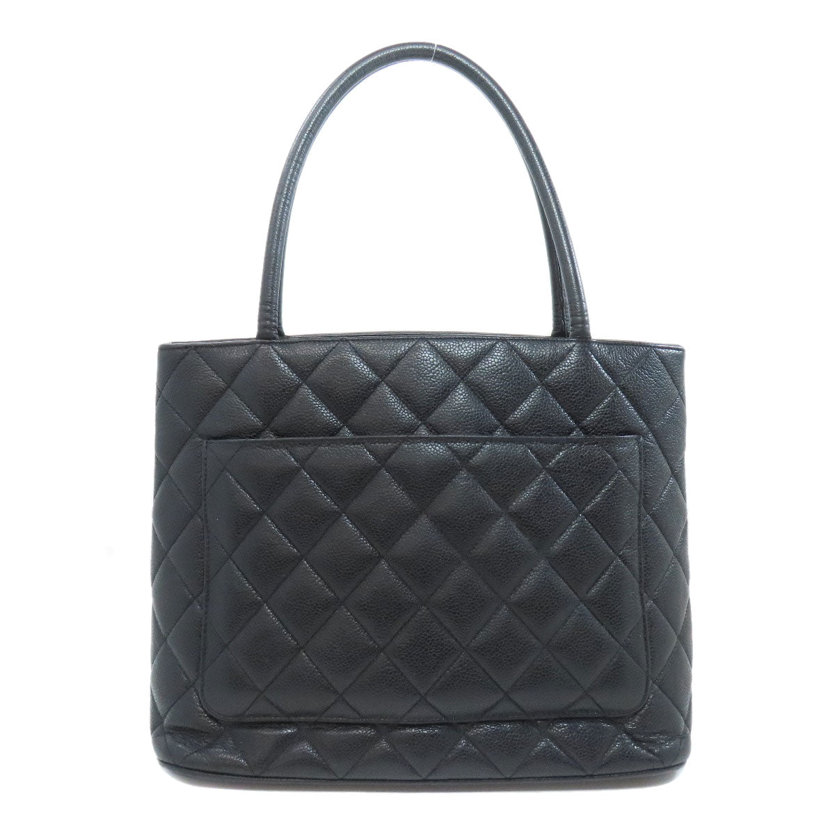 CHANEL Tote Bag Grained Calfskin Skin black Replica Tote Gold Metal