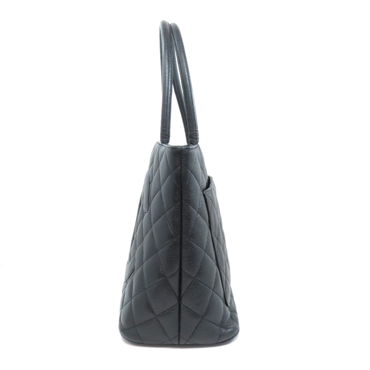 CHANEL Tote Bag Grained Calfskin Skin black Replica Tote Gold Metal