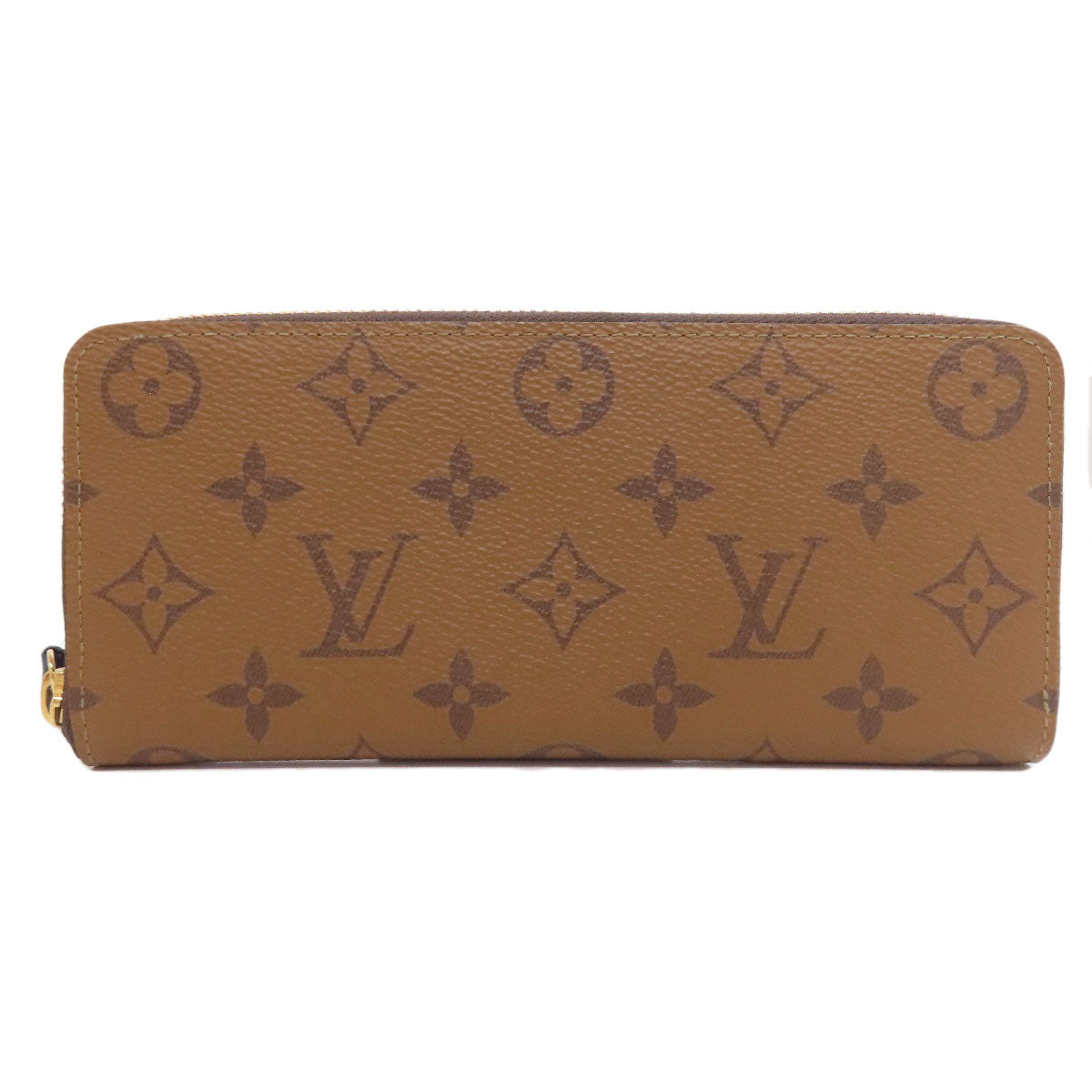 LOUIS VUITTON Long Wallet Purse M82336 Monogram reverse Brown Portefeuille Clemence