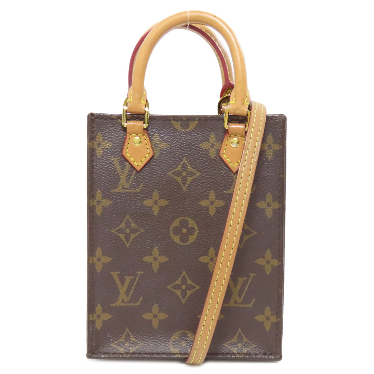 LOUIS VUITTON Handbag M69442 Monogram canvas Brown Petit Sac Plat