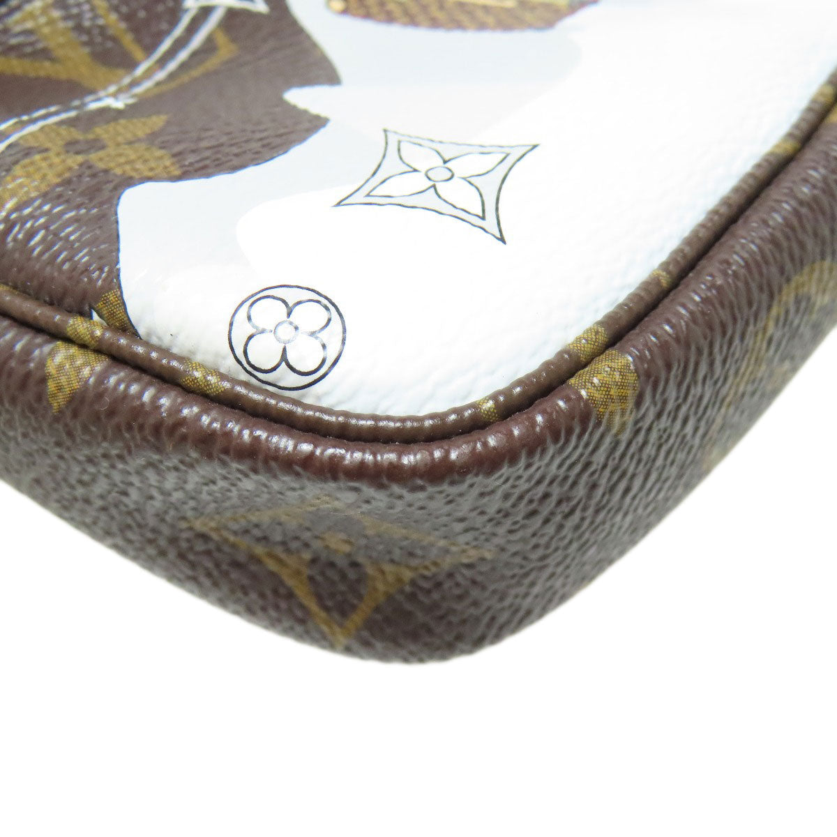 LOUIS VUITTON Accessory pouch M68490 Monogram canvas Brown Mini Pochette Accessoires Vivienne Women Used