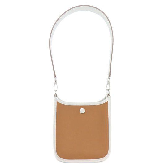 HERMES Handbag Towar Officche Brown Neo Evelyn 16 TPM SilverMetal