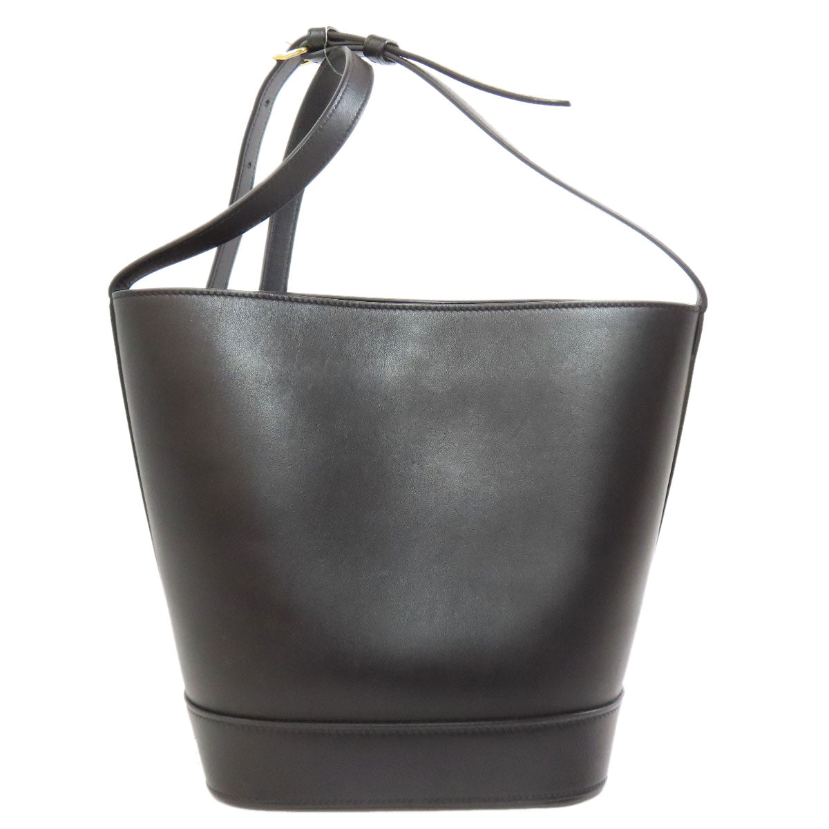 CELINE Shoulder Bag Calfskin black Small Bucket Cuir Women
