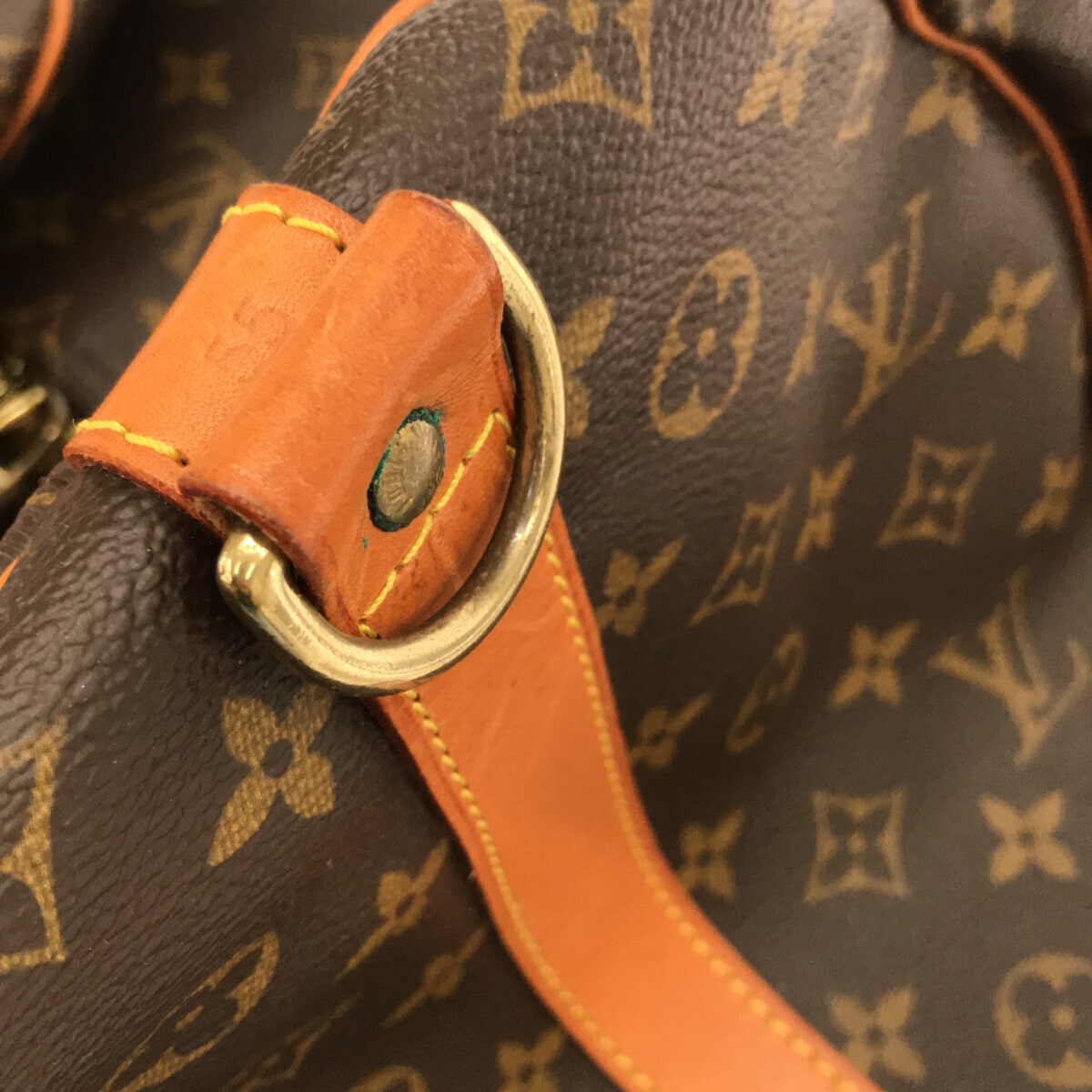 Louis Vuitton Brown Canvas Keepall Bandouli?®re 55 travel bag