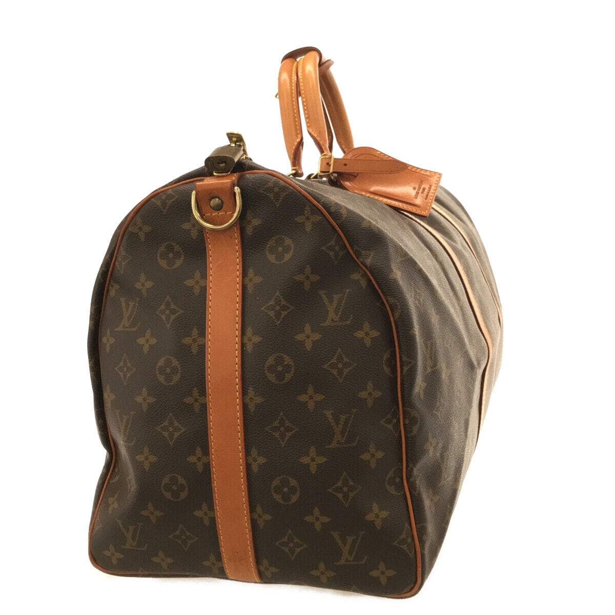 Louis Vuitton Brown Canvas Keepall Bandouli?®re 55 travel bag