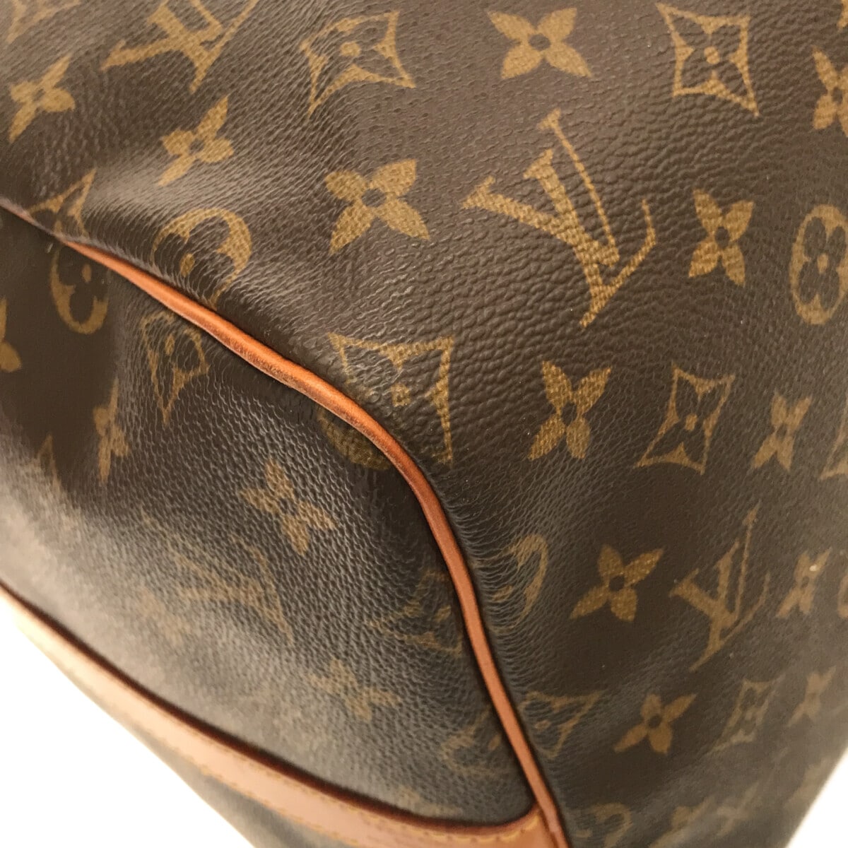 Louis Vuitton Brown Canvas Keepall Bandouli?®re 55 travel bag