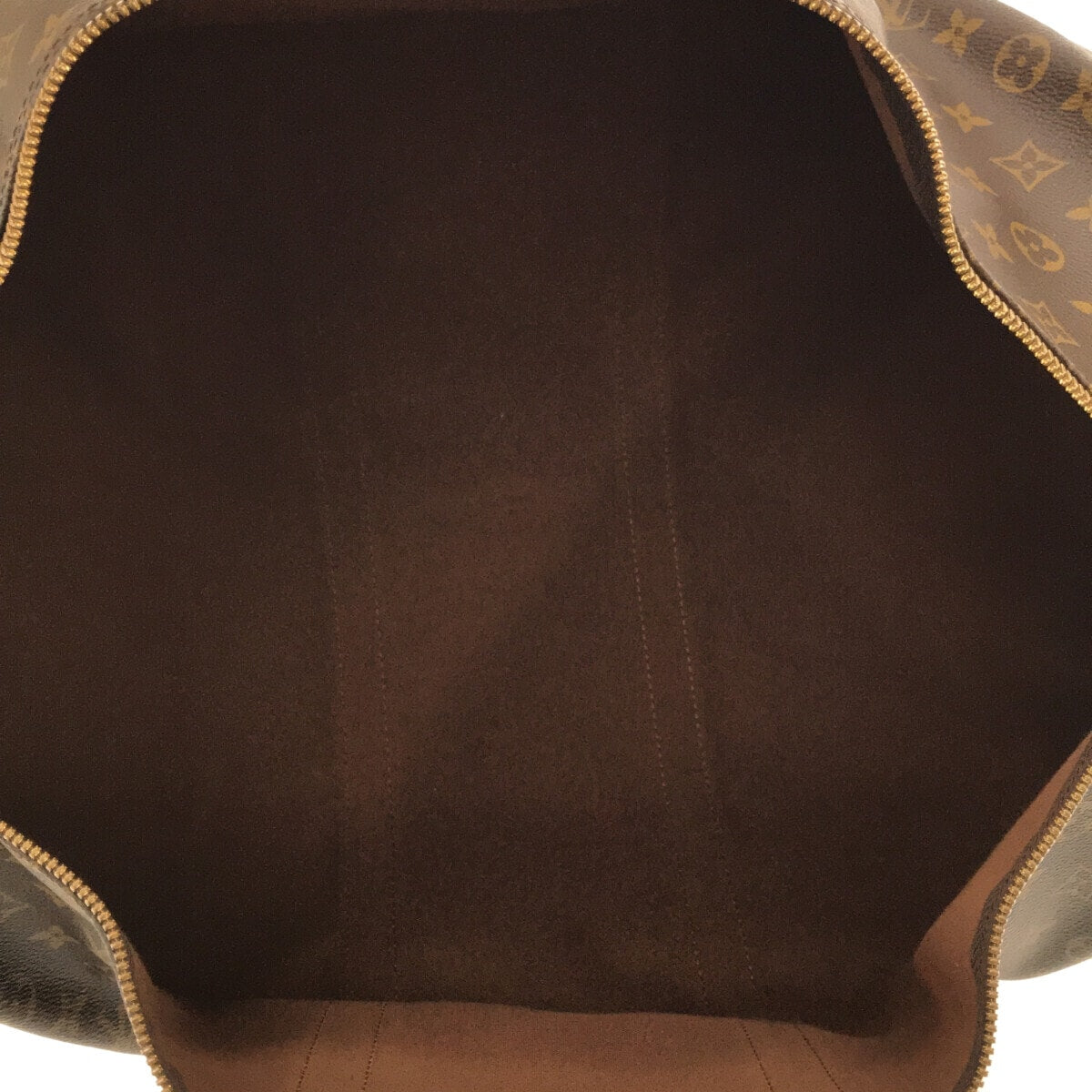 Louis Vuitton Brown Canvas Keepall Bandouli?®re 55 travel bag