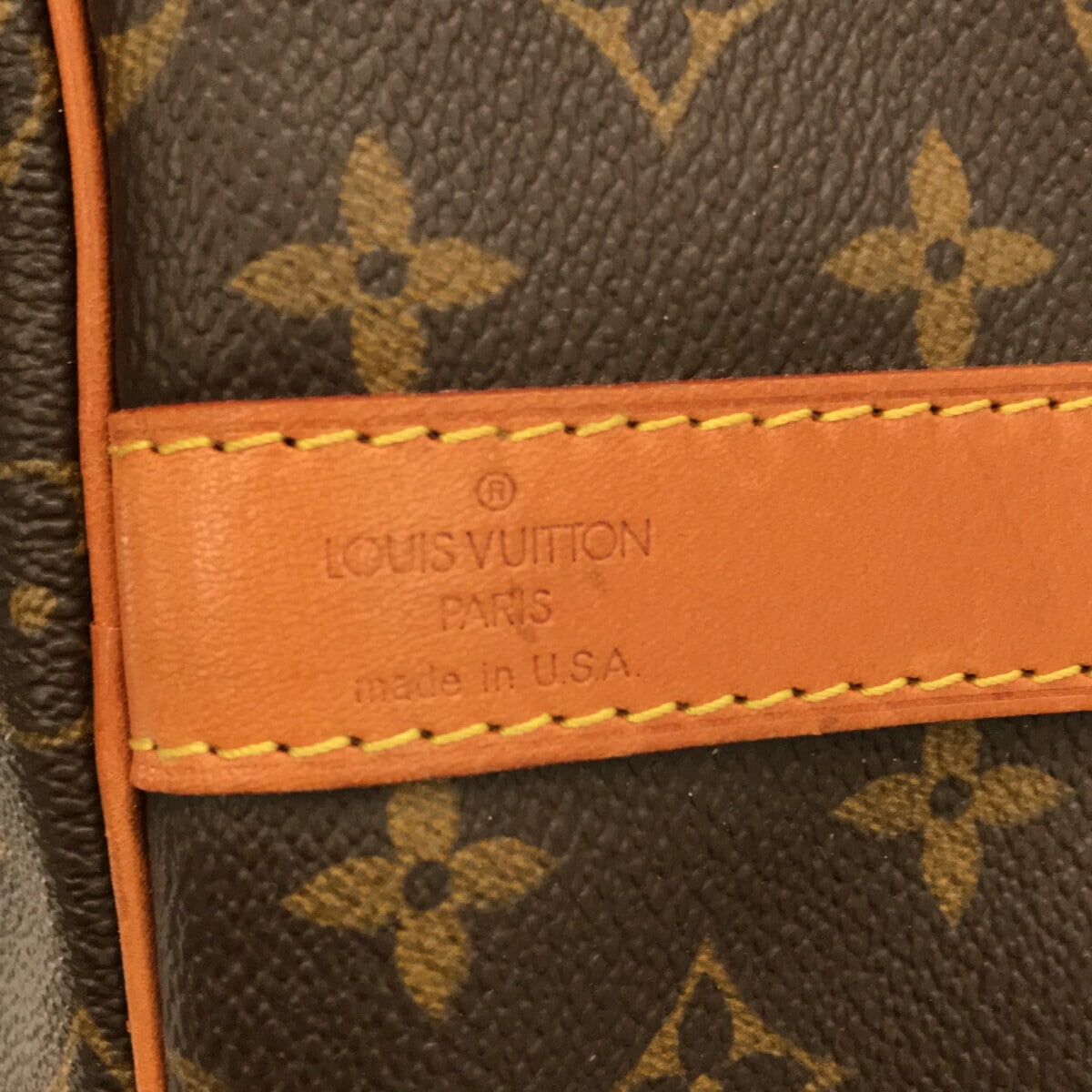 Louis Vuitton Brown Canvas Keepall Bandouli?®re 55 travel bag
