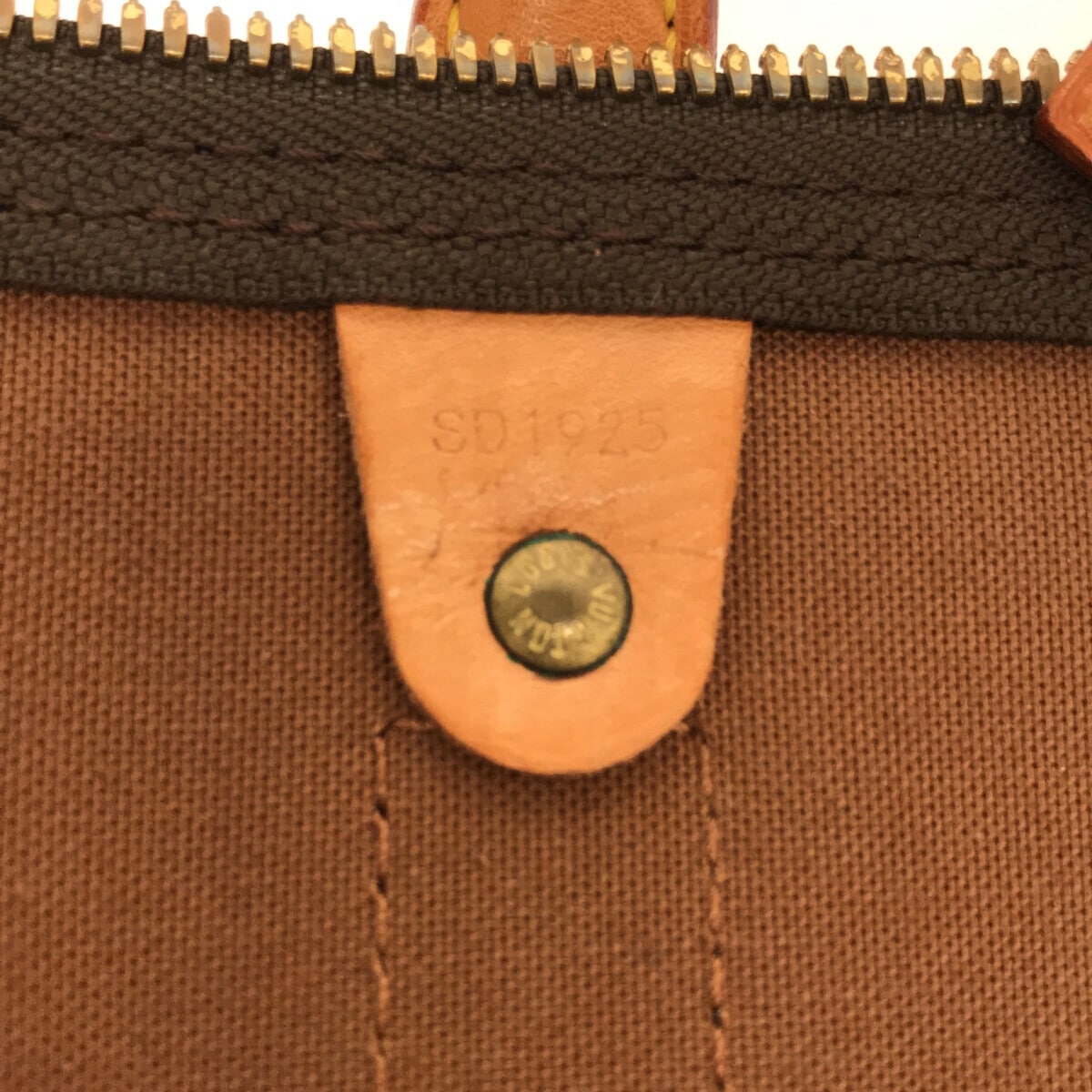 Louis Vuitton Brown Canvas Keepall Bandouli?®re 55 travel bag