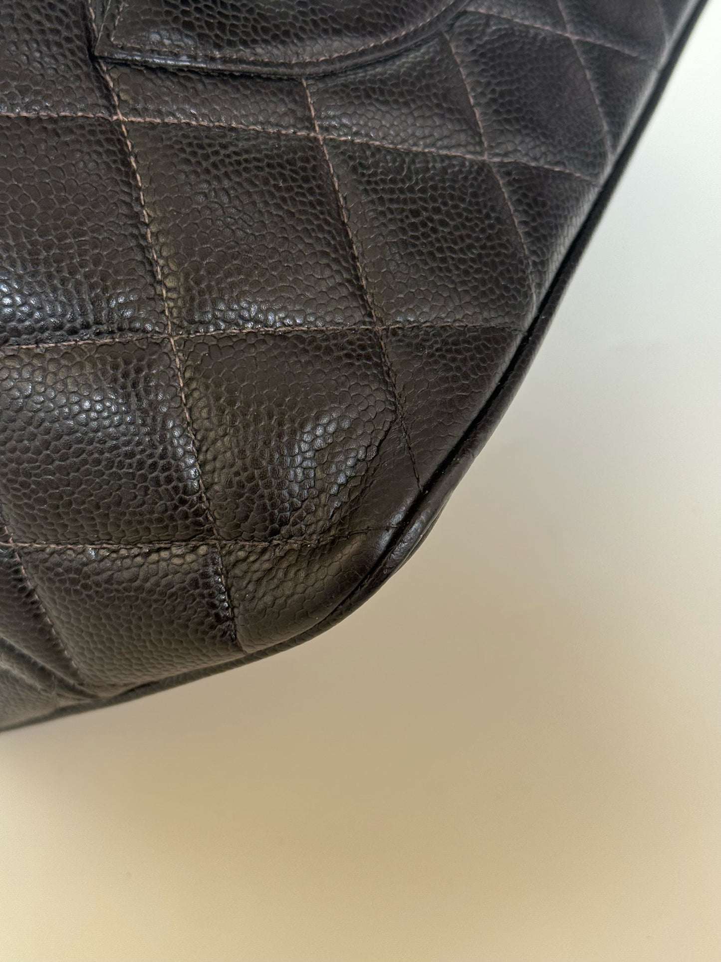 Chanel Medallion Quilted Caviar Tote