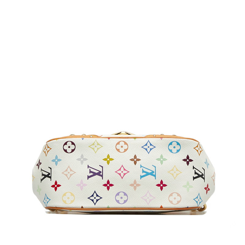 Louis Vuitton Multicolor Marilyn Shoulder Bag M40127 Bronze White PVC Leather Louis Vuitton