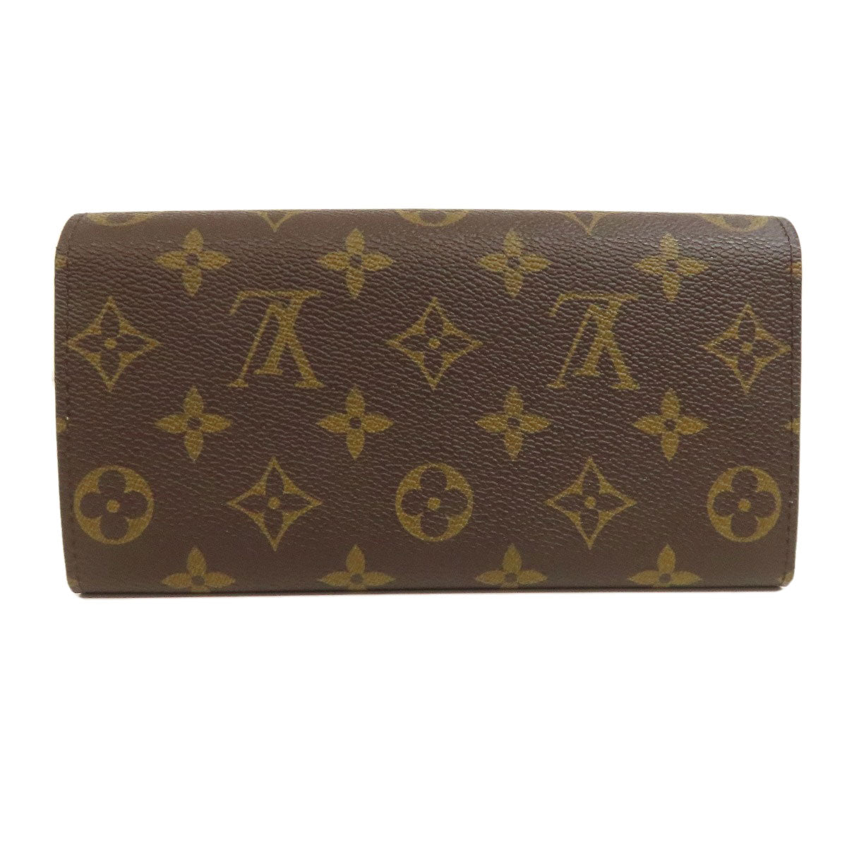 LOUIS VUITTON Long Wallet Purse M60415 Monogram canvas Brown Portefeuille Sarah Trunk Women
