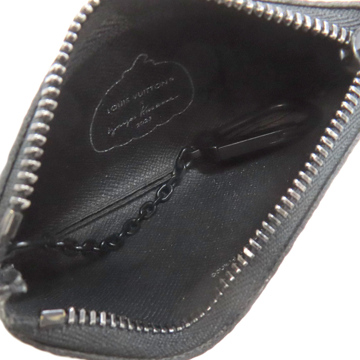 LOUIS VUITTON Key case Key holder  M81929 Monogram Eclipse black Pochette Cle collaboration with Yayoi Kusama mens