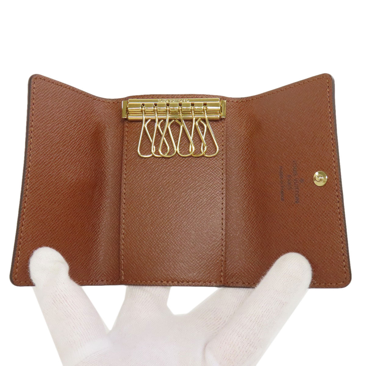 LOUIS VUITTON Key case Key holder  M62630 Monogram canvas Brown Multicles6 Women