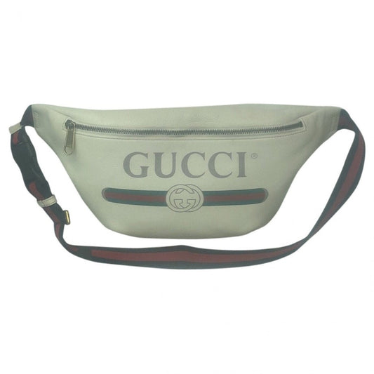 Gucci coco capitÃ¡n white leather clutch bag