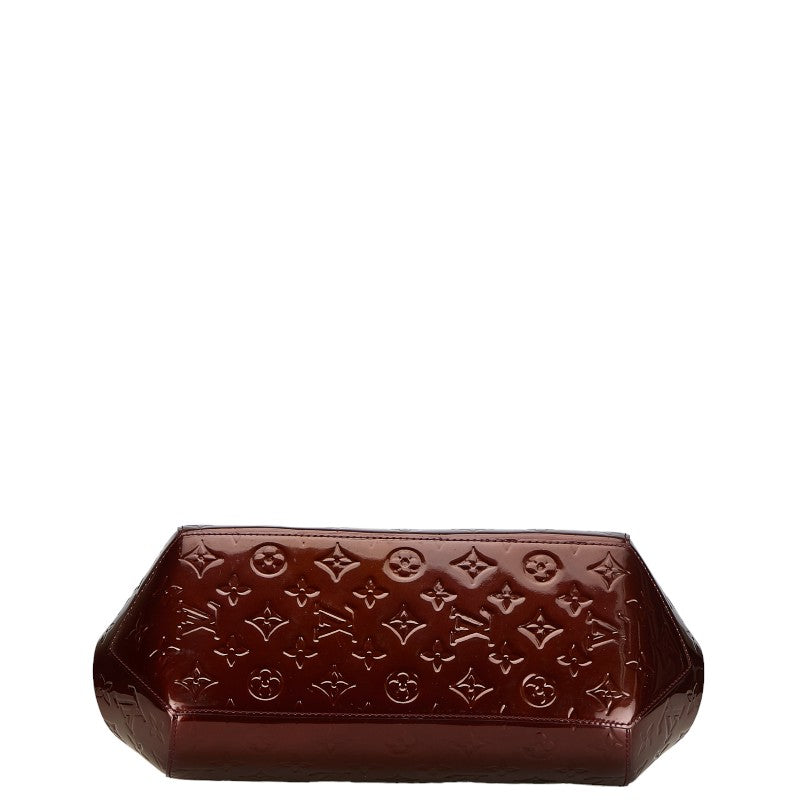 Louis Vuitton Monogram Vernis Sherwood PM Shoulder Bag M91492 Rouge Forest Pearl Patent Leather Louis Vuitton