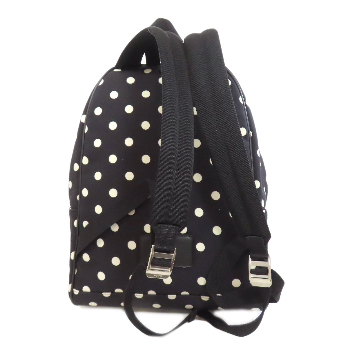 SAINT LAURENT Backpack canvas black Dot Pattern