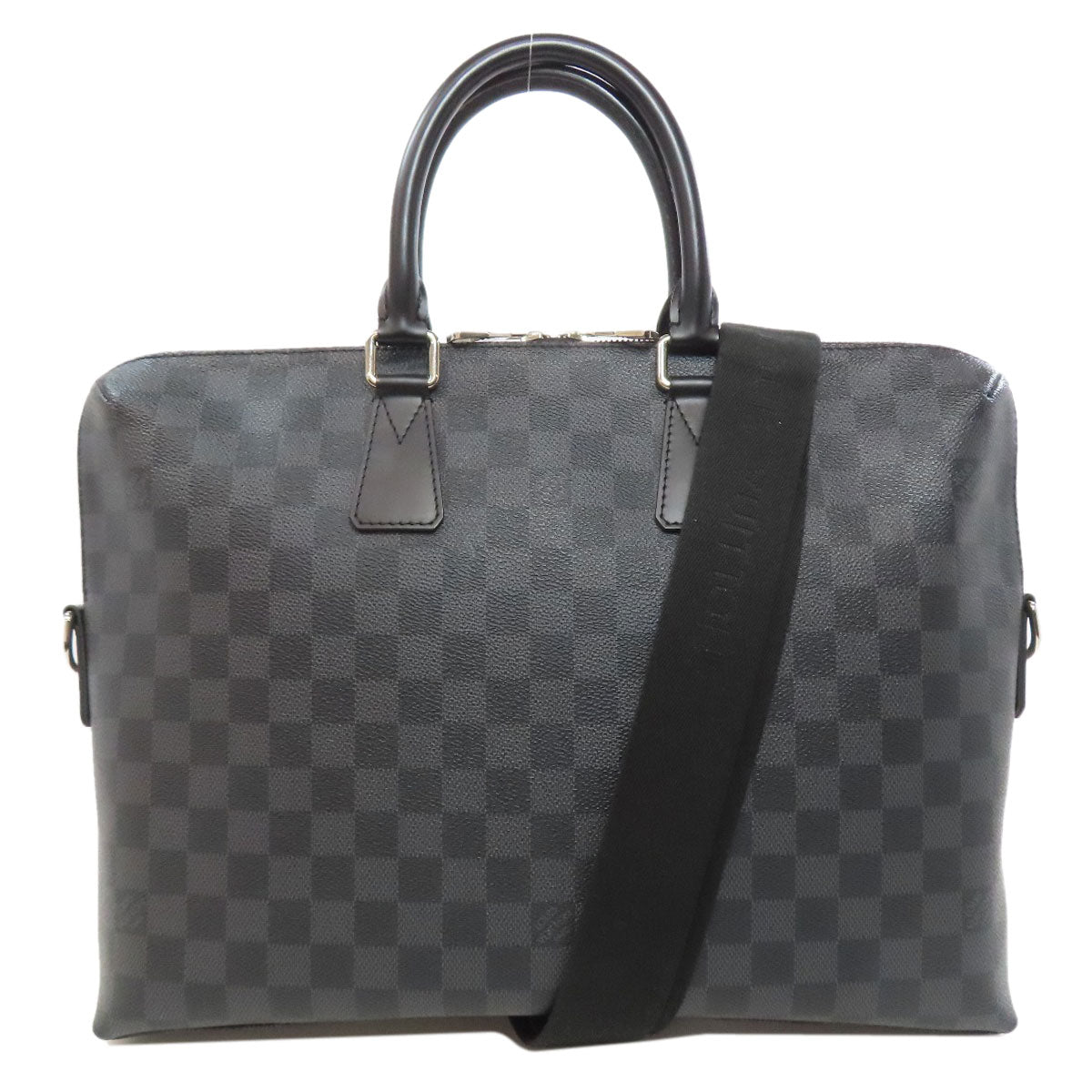 LOUIS VUITTON Business bag N48224 Damier canvas gray Porto Documan Jule PDJ mens