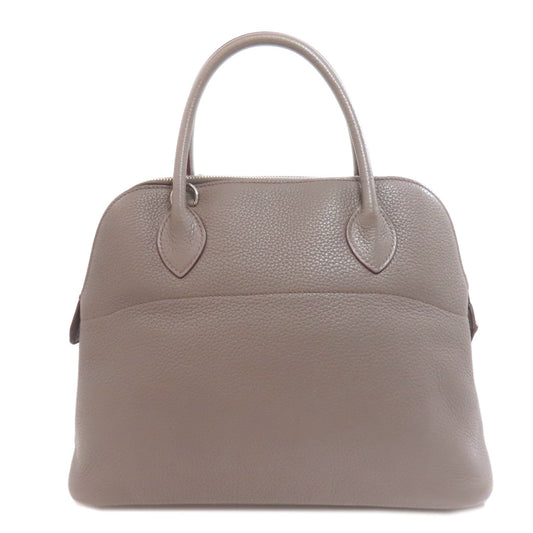 HERMES Handbag Taurillon Clemence gray Bolide 31 SilverMetal