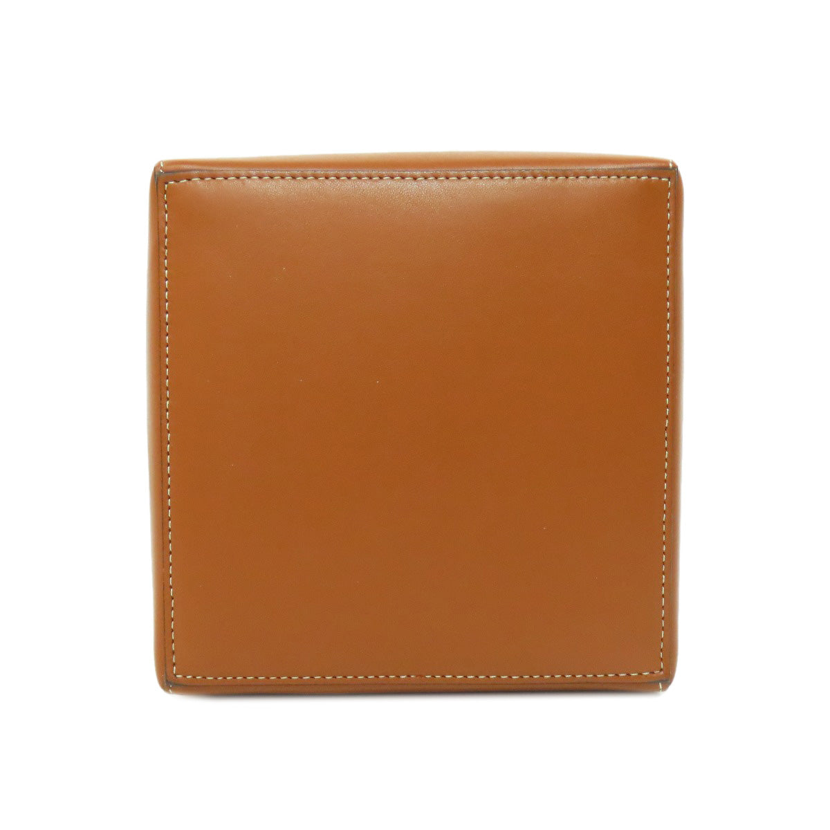 CELINE Handbag Calfskin Brown cube bag