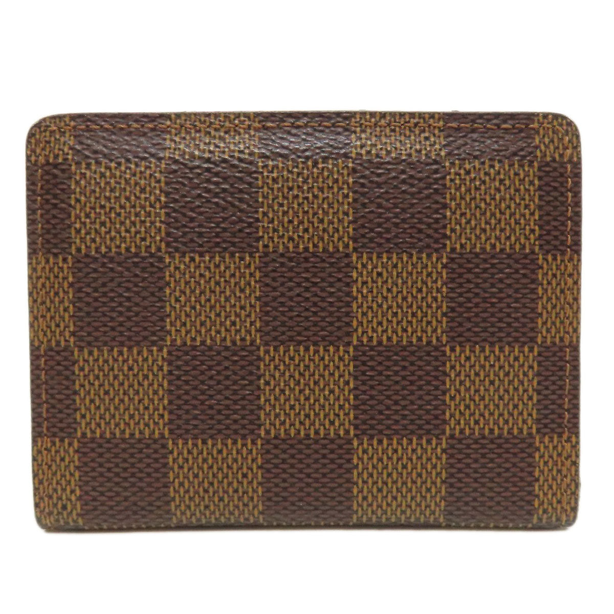 LOUIS VUITTON Coin case N62925 Damier canvas Brown Ludlow Women