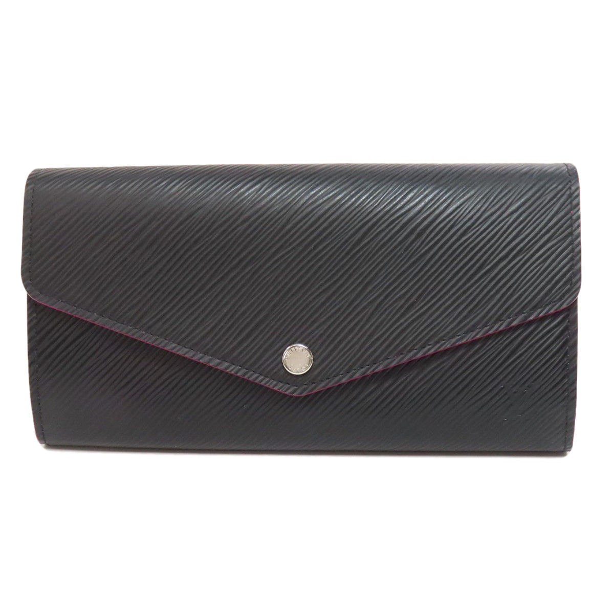 LOUIS VUITTON Long Wallet Purse M64322 Epi black Portefeuille Sara Women