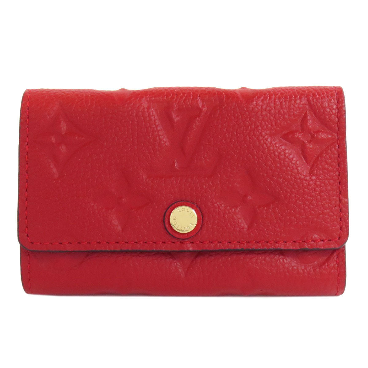 LOUIS VUITTON Key case Key holder M63708 Ann Platt Red Multicles6