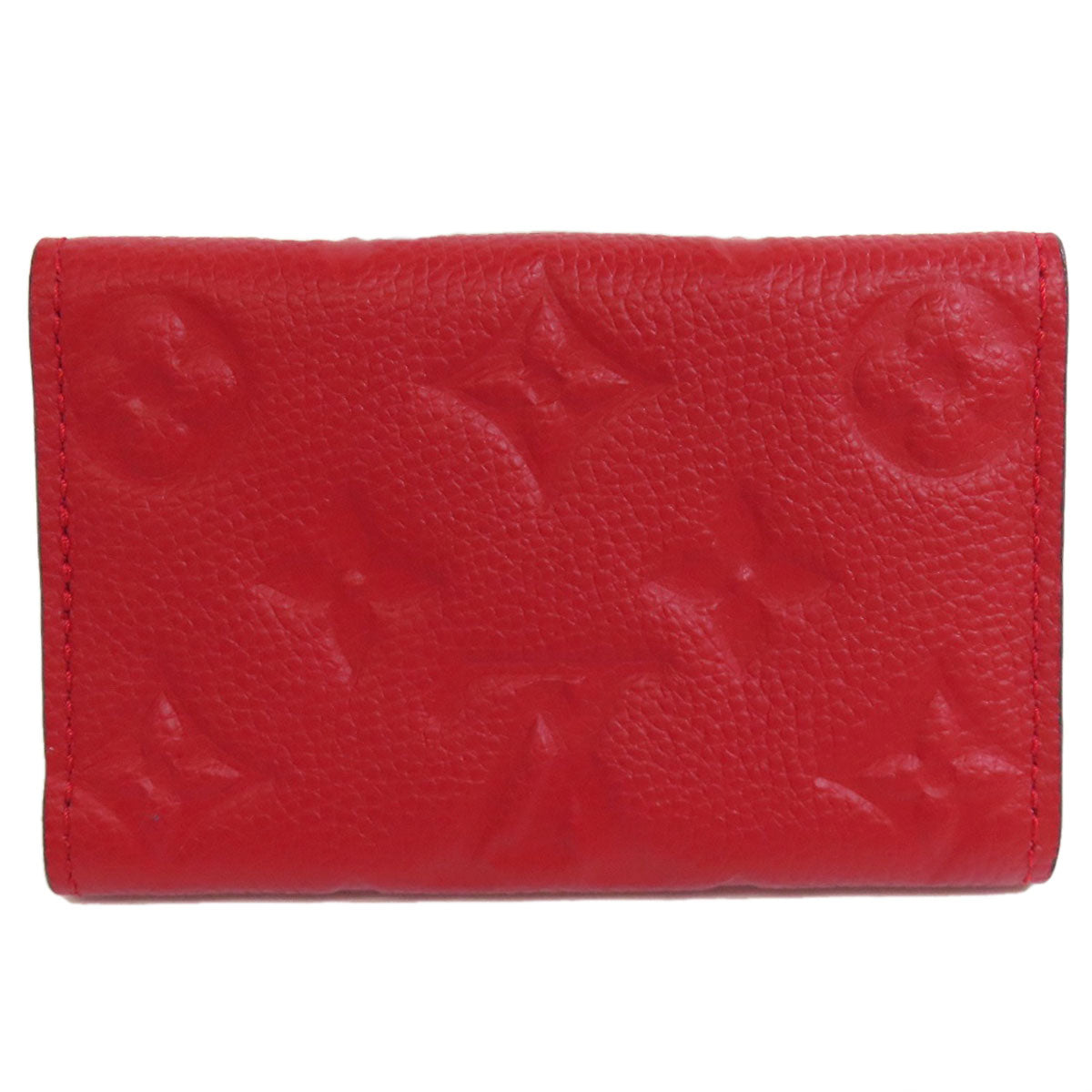 LOUIS VUITTON Key case Key holder M63708 Ann Platt Red Multicles6