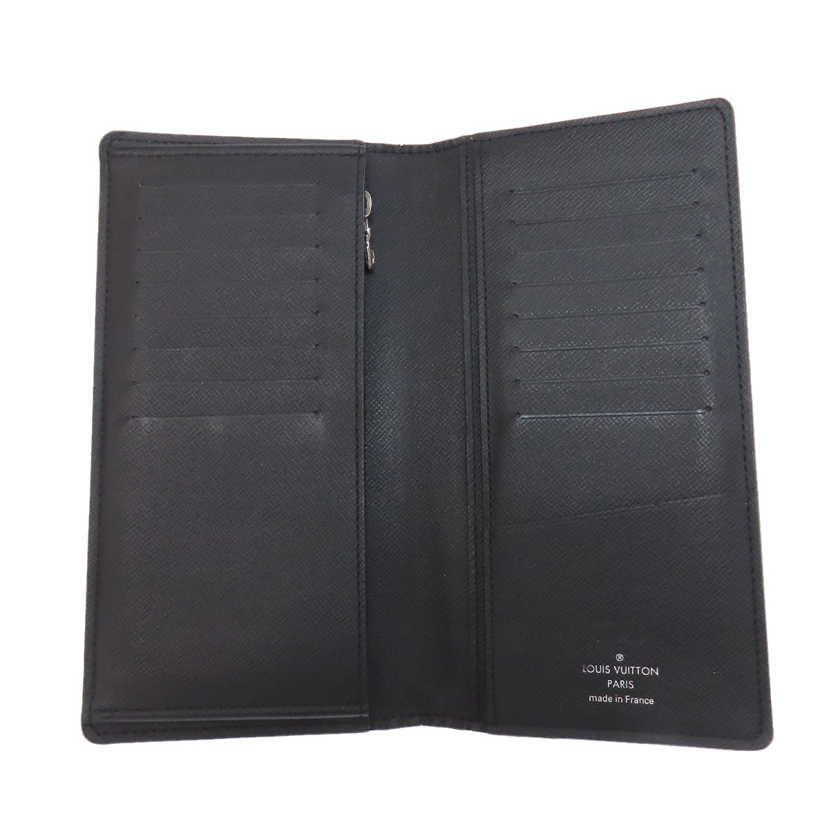 LOUIS VUITTON Long Wallet Purse M32654 Taiga Leather black Portefeuille�EBrazza Former mens