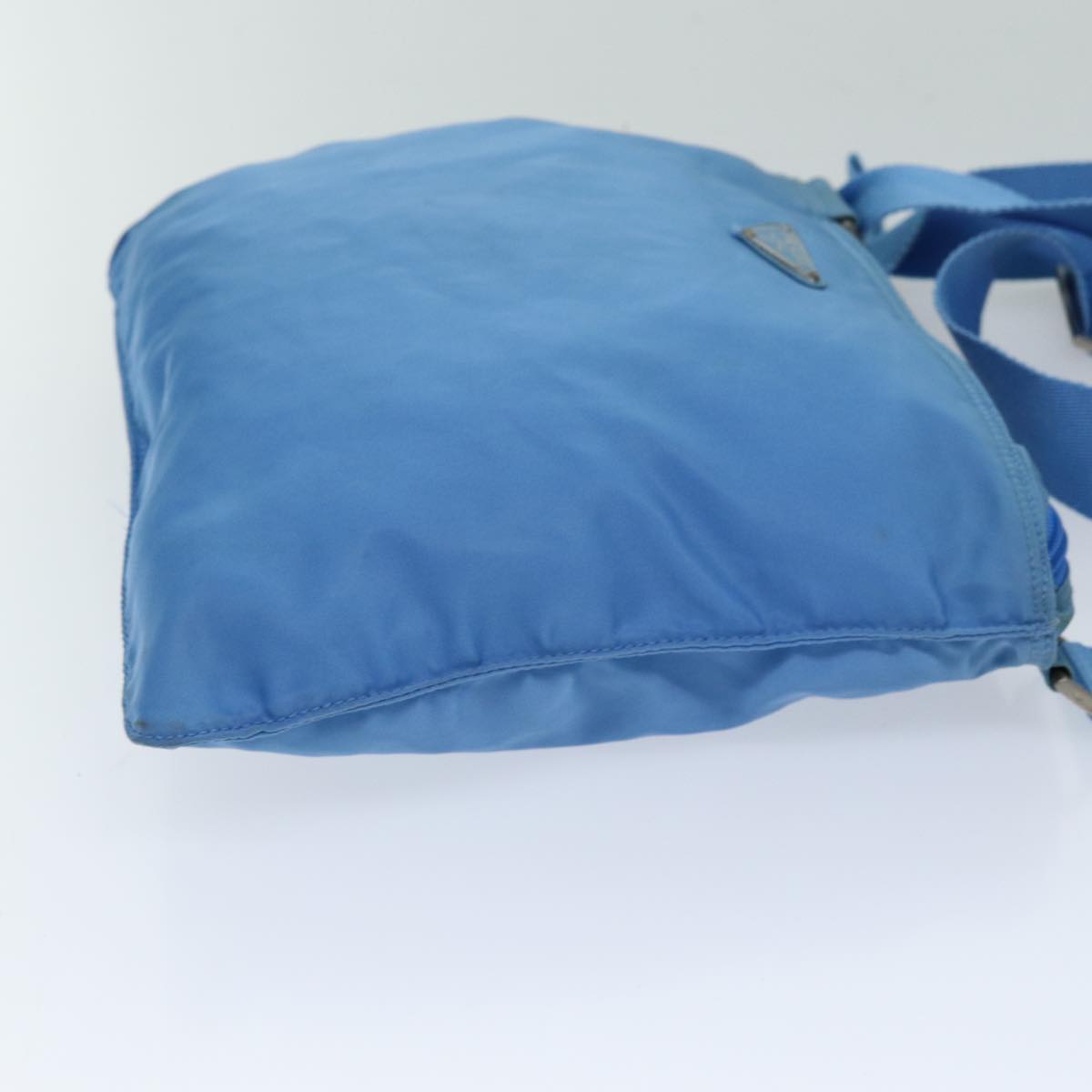 PRADA Shoulder Bag Nylon Light Blue Auth 75330
