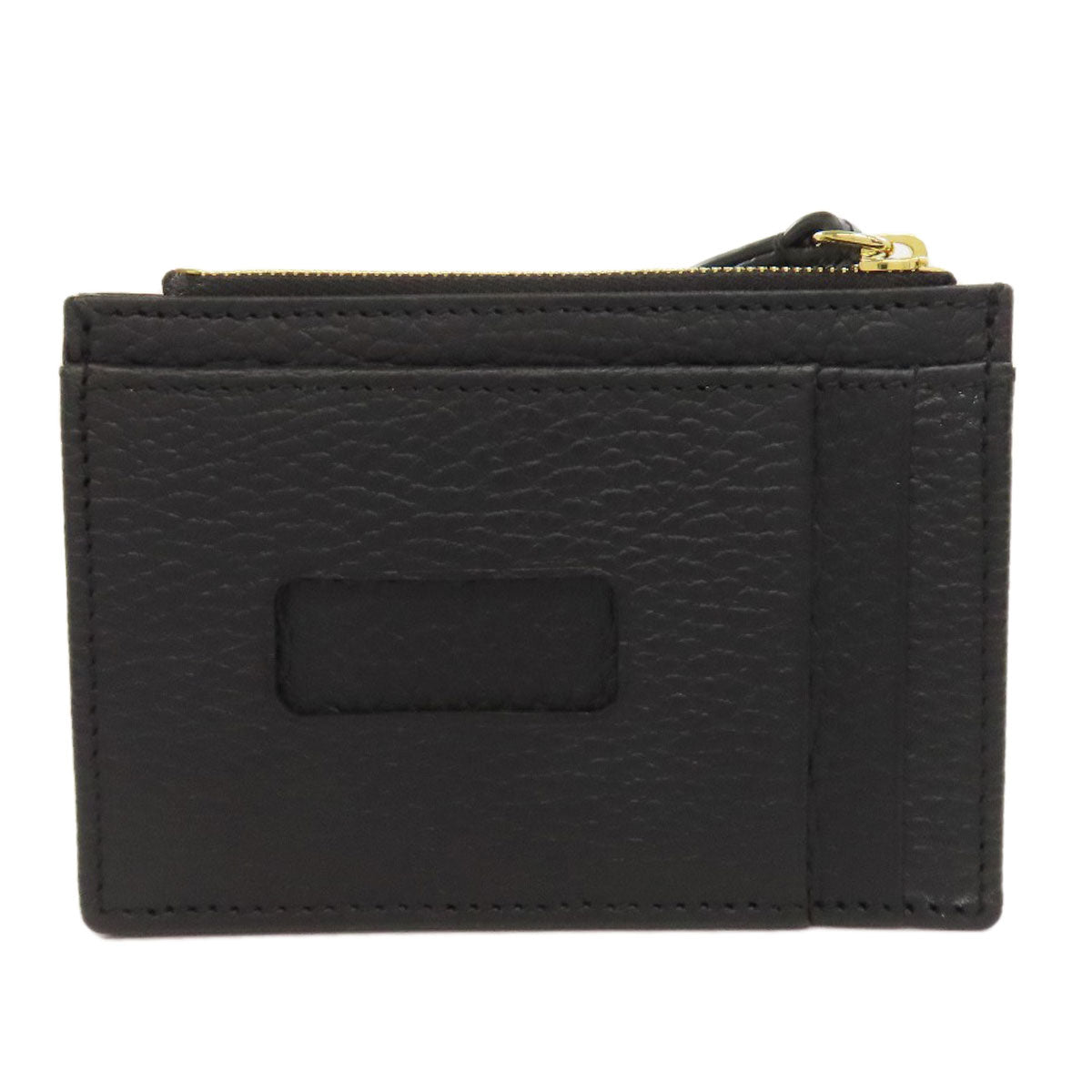 GUCCI Coin case 574804 leather black GG Marmont Double G Women