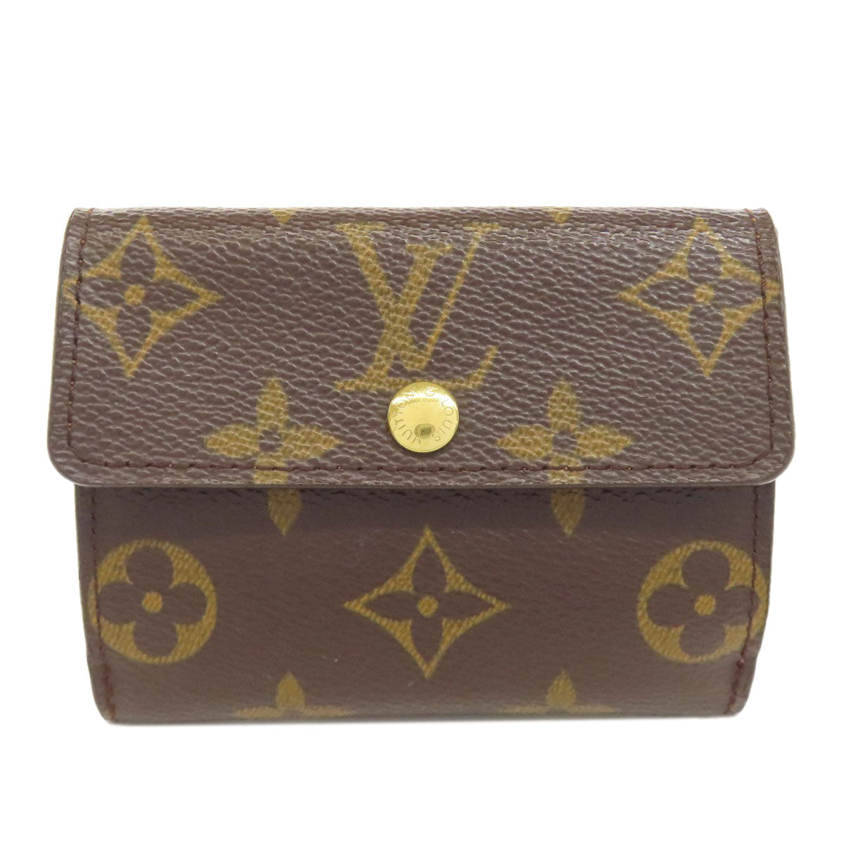 LOUIS VUITTON Coin case M61927 Monogram canvas Brown Ludlow Women