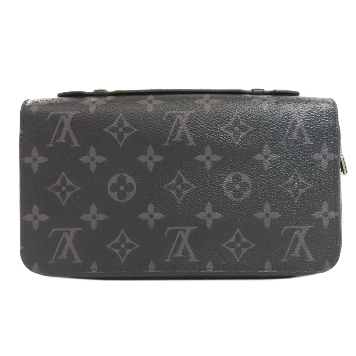 LOUIS VUITTON business bag M61698 Monogram Eclipse gray Zippy XL mens