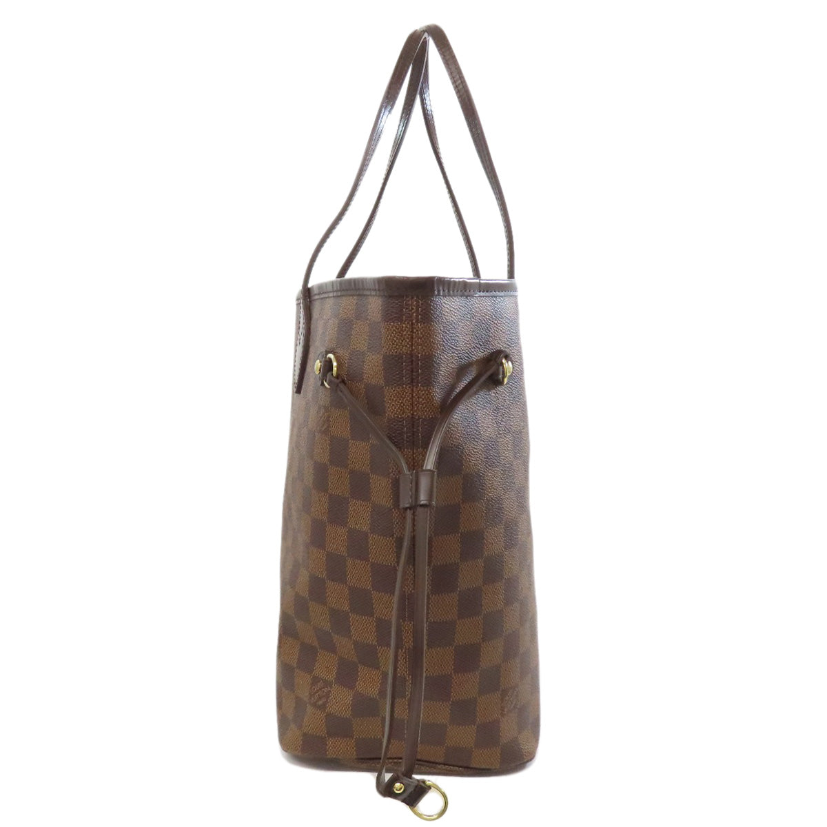 LOUIS VUITTON Tote Bag N51105 Damier canvas Brown Neverfull MM Old