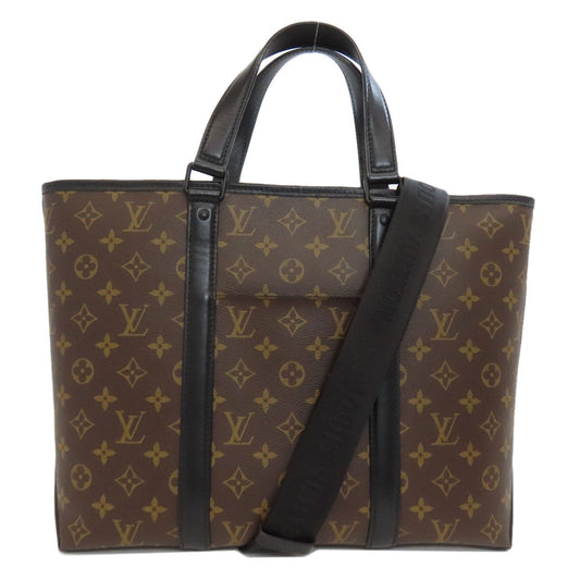 LOUIS VUITTON Tote Bag M45734 Monogram macacer Brown Weekend PM Women