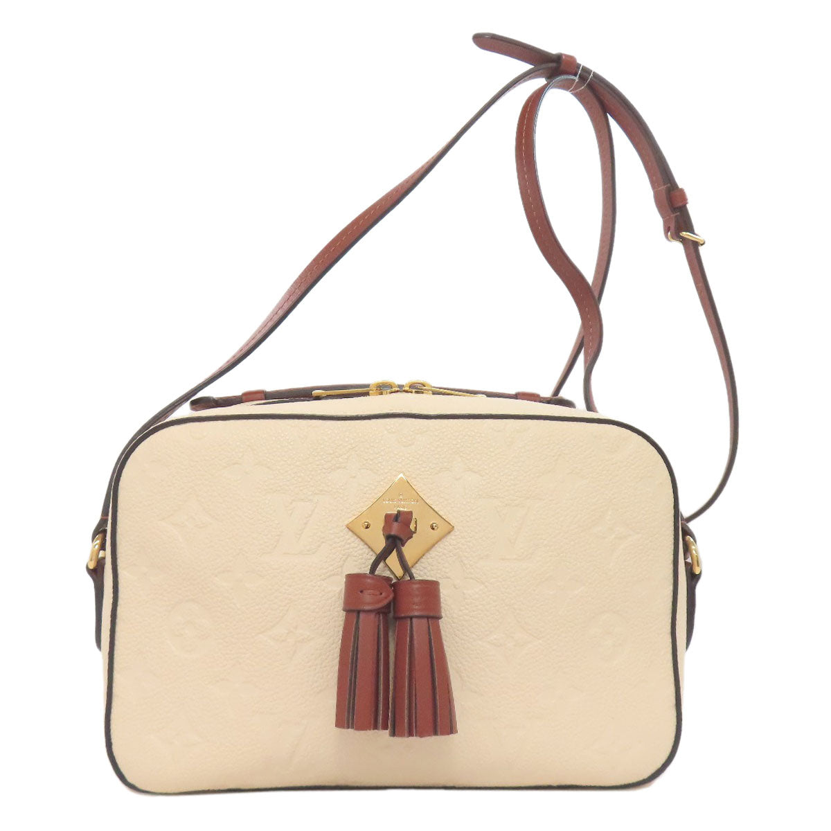 LOUIS VUITTON Shoulder Bag M44597 Ann Platt beige Saintonge USA Women